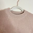 ALLSAINTS Sylvie Wool Cashmere Knit Crewneck Side Slit Sweater Beige Pink Photo 4