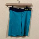 Nike Pro Spandex Teal Shorts Photo 0