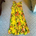 Tracy Reese  Plenty Anthropologie silk flowy dress xl extra large floral sheer Photo 0