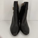 Ralph Lauren Lauren  MacKinley Black Leather Booties Boots Size 8 Photo 4