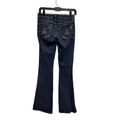 7 For All Mankind  Women‎ size 24 Flare Jeans Blue Cotton Distresed 24w AFJ-C Photo 8