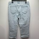 Chico's Chico’s Light Wash Denim Perfect Stretch Girlfriend Slim Leg Capri Jeans 1.5/10 Photo 8