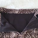 Talbots Velvet Leopard Print Pencil Skirt Cheetah Brown Tan Petite Plus Size 14 Photo 4