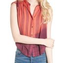 Free People  Striped Button Up Top Photo 1