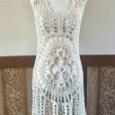 Romeo + Juliet Couture  Sleeveless See-Through Swim Coverup Crochet Dress Small Photo 0