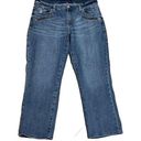 Rock & Republic  Kendall Crop Capri Mid Rise Denim Jeans Medium Wash Size 14 Blue Photo 0