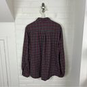 st. john's bay St. John’s Bay Red Plaid Classic Fit Flannel Shirt Size M Unisex Photo 3