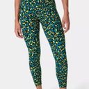 Sweaty Betty Power 7/8 Workout Leggings Blue Pixel Leopard Print NWT Size 8 $100 Photo 5