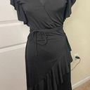 Banana Republic  Black Wrap Dress Size XS (SDR37) Photo 0