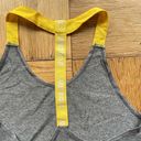 Nike  Elastika tank heathered grey/yellow Sz XS EUC running/training/gym/workout Photo 4