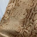 Lush Clothing LUSH Sleeveless Bodycon Snakeskin Mini Dress Size Small Tan Brown Animal Print Photo 6