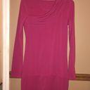 Lole Lola Tunic Long Sleeve Asymmetric Dress Fuchsia Pink Purple Small Photo 1