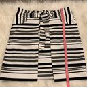 CAbi  Grandstand striped tie front wrap knit skirt #5185 medium Photo 4