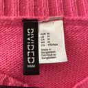 Divided H&M  Sweater Womens Small Pink Cropped Long Sleeve Sweater V-Neck Photo 2