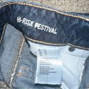 American Eagle Dark Wash High Rise Festival Distressed Jean Shorts! Photo 2