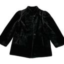 Vintage Sears Womens Winter Jacket Dress Coat Faux Fur Cord Accent Black 11 12 Photo 0