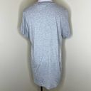 Adidas Trefoil Original T-Shirt Dress LARGE Heather Gray Crewneck Short Sleeve Photo 3