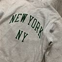 John Galt New York Grey Crewneck Sweater Photo 3