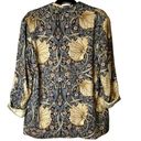 Krass&co Morris &  H&M Floral Art Nouveau Jacket Boyfriend Blazer 1 Button Size 6 Photo 6