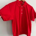 Everlane  | The Oversized Polo Top | Goji Berry Red | Sz S | NWT Photo 2