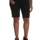 Riders By Lee  Womens Black Denim Bermuda Shorts Size 26W New Photo 0