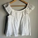 Rebecca Minkoff NEW  White Celestine Eyelet Ruffle Top Photo 2