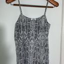 Equipment , silk snake print, spaghetti strap, black, white, gray tank S Photo 5