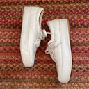 Keds WHITE  ORIGINAL STRETCH BASIC LACE UP PLATFORM SNEAKERS Photo 2