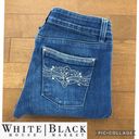 White House | Black Market  blue boot leg Rhinestone jeans size 2s Photo 1