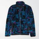 American Eagle  Blue Sherpa Zip-Up Jacket Photo 0