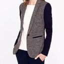 J.Crew  Contrast Knit Wool Blend Blazer Photo 0