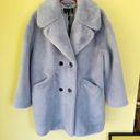 BCBGMAXAZRIA BCBG Faux Fur Coat Jacket Lavender Very Thick Medium Photo 1