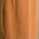 Jones New York  Cream Orange Midi 100% Silk Skirt Zipper & Button In Back SZ 16P Photo 0