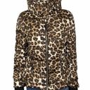 New York & Co. NEW Leopard Puffer Jacket Size L Photo 1