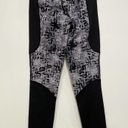 Lou & grey  Black Gray Etchblock Patterned Leggings Photo 82