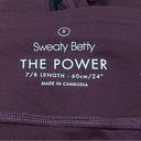 Sweaty Betty  The Power Maroon 7/8 Leggings Women’s Small Photo 2