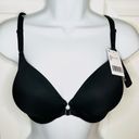 Felina  Body Soft Front Clasp Tshirt Bra Mesh Back Black 32DD Photo 3