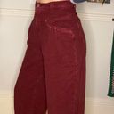 ZARA burgundy denim trousers Photo 1