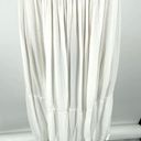 Vince  Shirred Sleeveless Tiered Midi Long Dress in Off White Size XS Photo 4