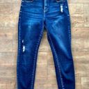 KanCan USA KanCan High Rise Skinny Distressed Raw Hem Stretch Jeans Size 7/27 Photo 0