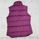 Aeropostale Y2K  Purple Down Filled Puffer Mock Neck Full Zip Vest Size Medium Photo 6