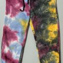 New Look Tie Dye Fleece Joggers Sweats Sweatpants Pants Bottoms Size L 🌻✨ Photo 0