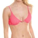 Becca  By Rebecca Virtue Moon Ridge Underwire Swim Bikini Top Size Large Pink Photo 0