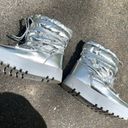 The Moon Mila Silver Metallic Winter Snow Boots w/ Side Pouches Photo 4