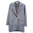 Philosophy  SBrown Houndstooth Single Button Long Blazer Jacket Women’s size Smal Photo 1