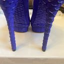 Brian Atwood  PURPLE FONTANNE STILETTO PLATFORM SUEDE PUMPS SIZE 7 Photo 9