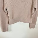 ALLSAINTS Sylvie Wool Cashmere Knit Crewneck Side Slit Sweater Beige Pink Photo 6