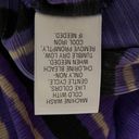 Dana Buchman Purple, B:acl & Cream Striped 3/4 Sleeve Top Photo 5