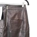 Jason Wu GREY  Genuine Leather Mini Skirt NWT Sz 4‎ Photo 2