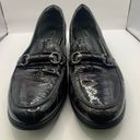 Ecco  2-Tone Patent Leather Block Heel Bit Loafers Women's EU 41 or US 10/10.5 Photo 2